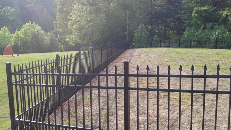 Metal Fence project by J & G Fence Company