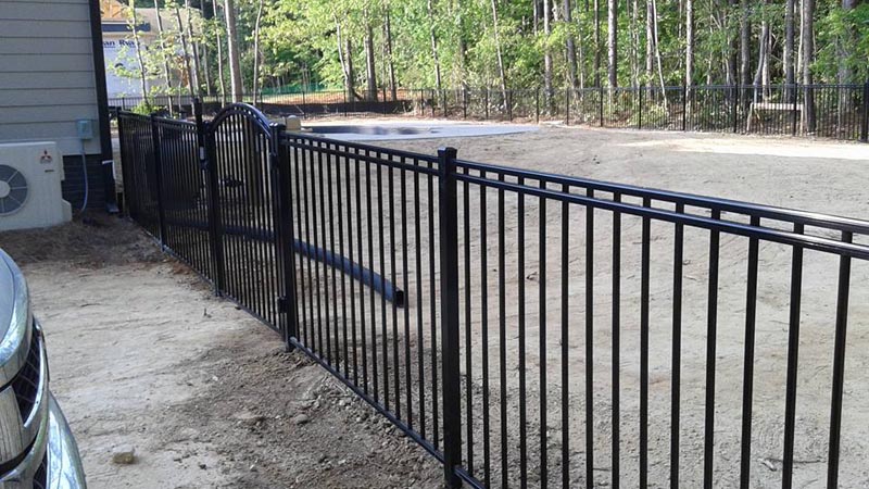 Metal Fence project by J & G Fence Company