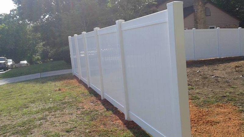 Vinyl Fence project by J & G Fence Company