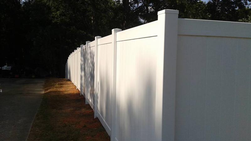 Vinyl Fence project by J & G Fence Company