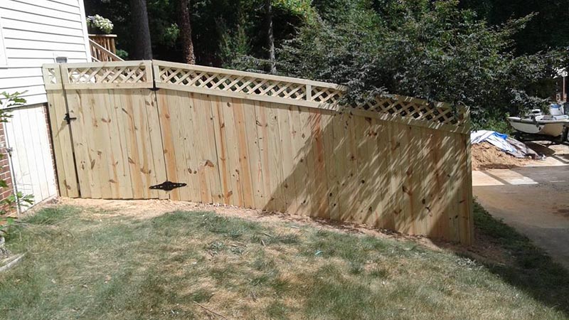Wood Fence project by J & G Fence Company