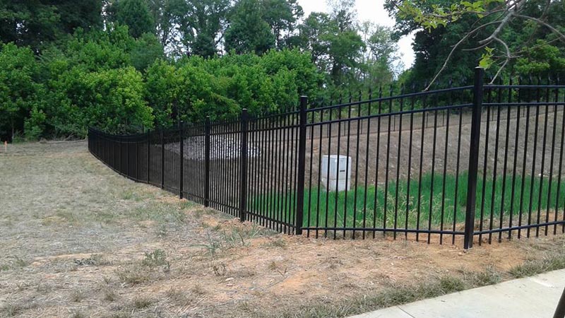 Metal Fence project by J & G Fence Company