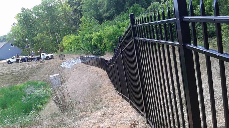 Metal Fence project by J & G Fence Company