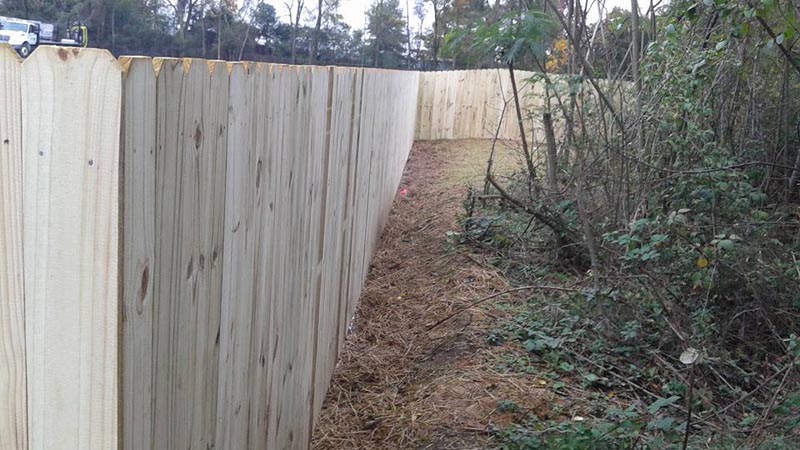 Wood Fence project by J & G Fence Company