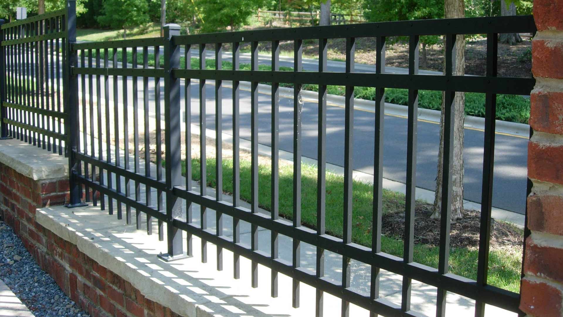 Ornamental fence installed by J & G Fence Company